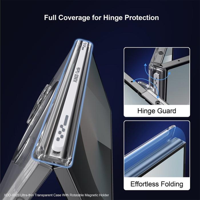 XUNDD - XUNDD Samsung Galaxy Z Fold5 Fodral MagSafe Kickstand Svart