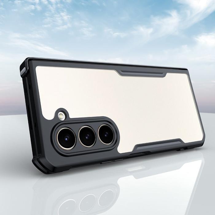 XUNDD - XUNDD Samsung Galaxy Z Fold5 Fodral PC+TPU+Glas Svart