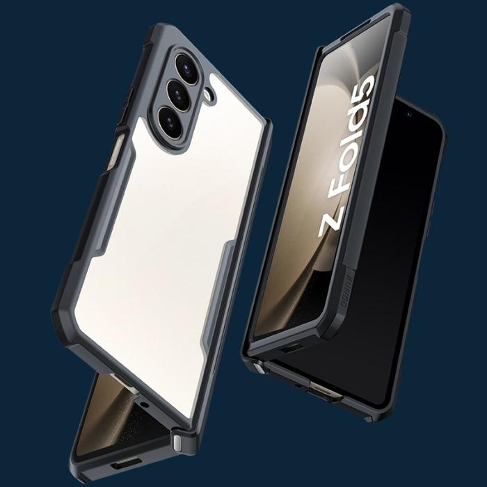 XUNDD - XUNDD Samsung Galaxy Z Fold5 Fodral PC+TPU+Glas Svart