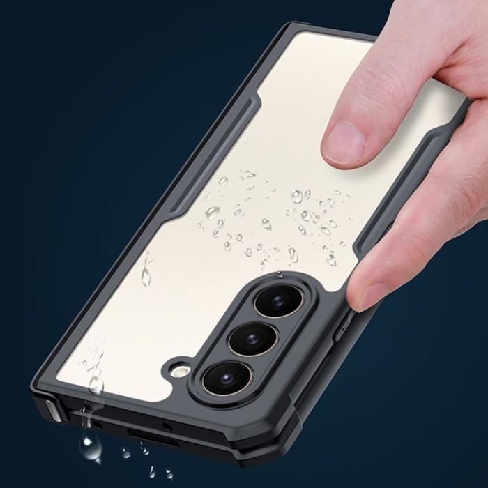 XUNDD - XUNDD Samsung Galaxy Z Fold5 Fodral PC+TPU+Glas Svart