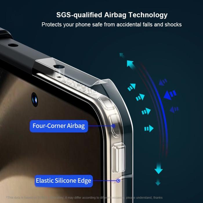 XUNDD - XUNDD Samsung Galaxy Z Fold5 Fodral PC+TPU+Glas Svart