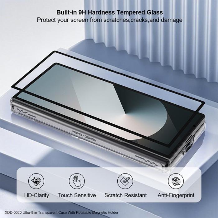 XUNDD - XUNDD Samsung Galaxy Z Fold6 5G Mobilskal med Kickstand Svart