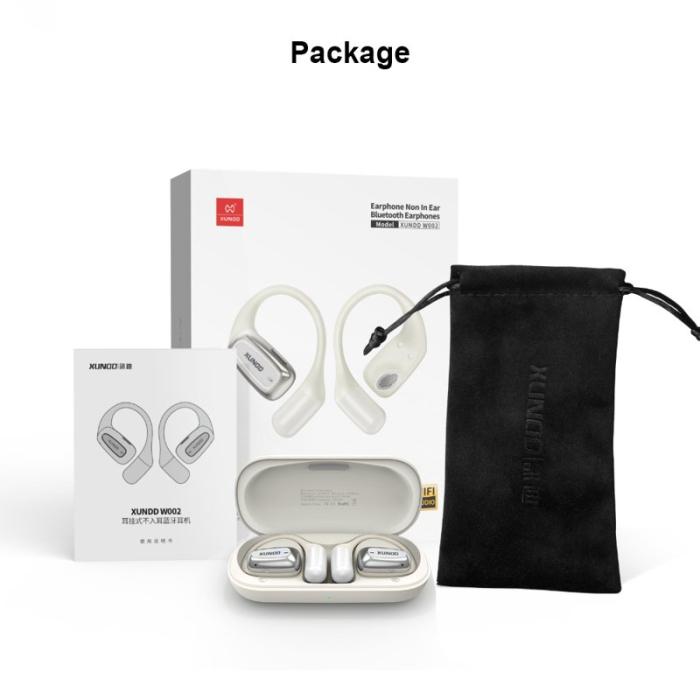 XUNDD - XUNDD W002 ENC Bluetooth Hörlurar Öronkrok - Svart