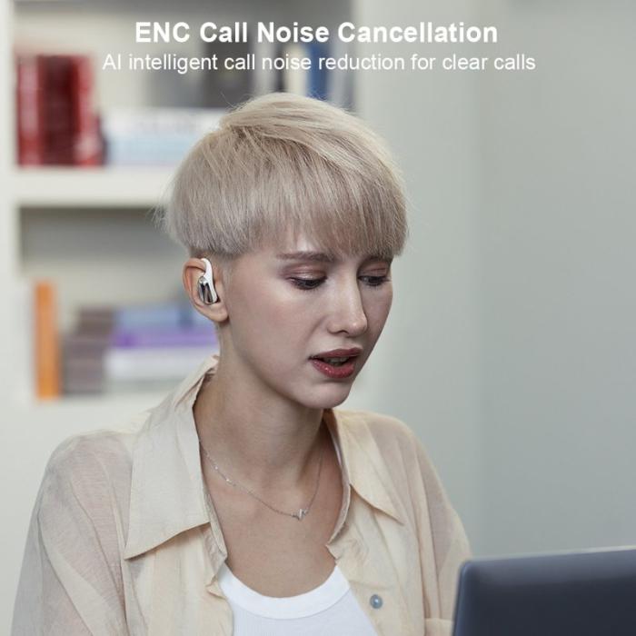 XUNDD - XUNDD W002 ENC Bluetooth Hörlurar Öronkrok - Vit