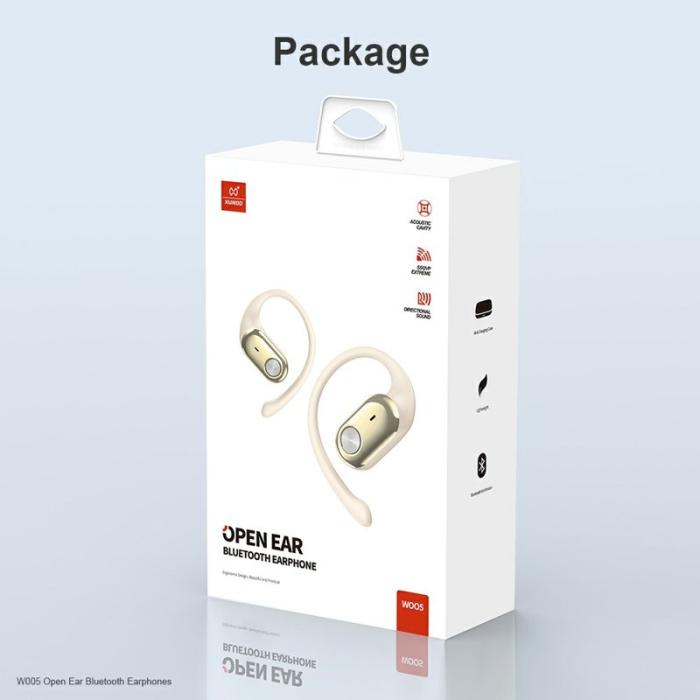 XUNDD - XUNDD W005 Öronhörlurar Bluetooth 5.4 med öronkrokar Beige