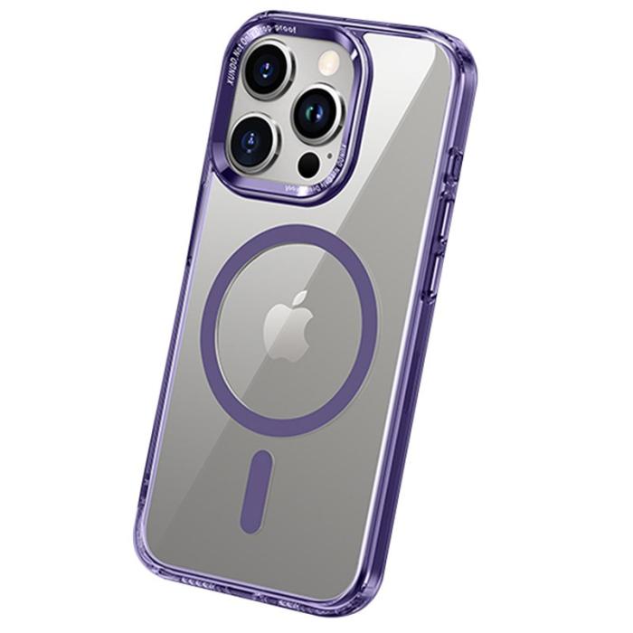 XUNDD - XUNDD Wisely Series iPhone 15 Pro Max Skal Transparent Lila