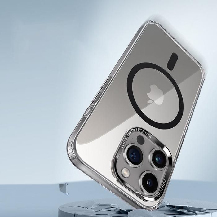 XUNDD - XUNDD Wisely Series iPhone 15 Pro Skal MagSafe Transparent Blå