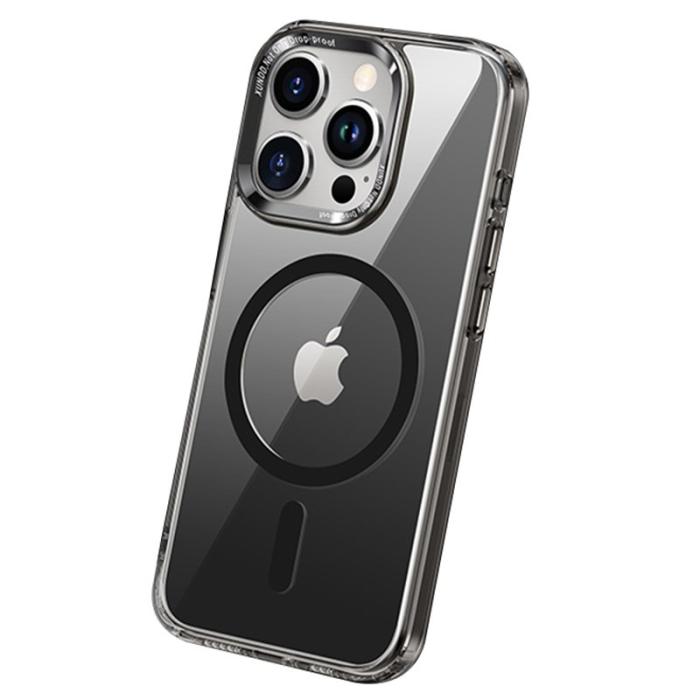 XUNDD - XUNDD Wisely Series iPhone 15 Pro Skal MagSafe Transparent Svart