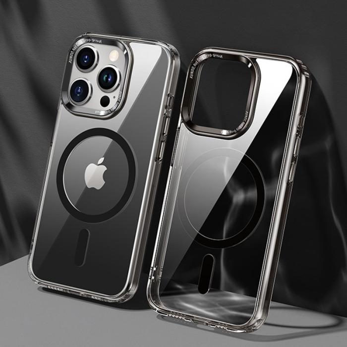 XUNDD - XUNDD Wisely Series iPhone 15 Pro Skal MagSafe Transparent Svart