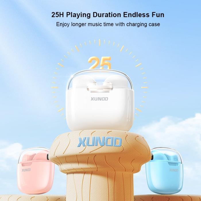 XUNDD - XUNDD X17 TWS Hörlurar Bluetooth 5.3 med Laddningsfodral Grön