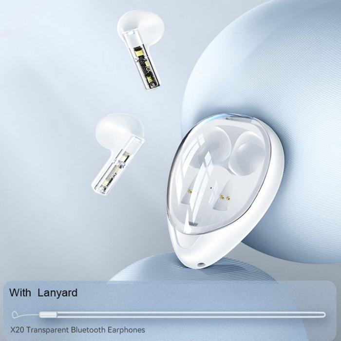 XUNDD - XUNDD X20 Trådlösa Hörlurar Bluetooth Vit