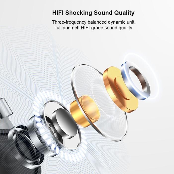 XUNDD - XUNDD X22 Trådlösa Sporthörlurar Bluetooth Svart