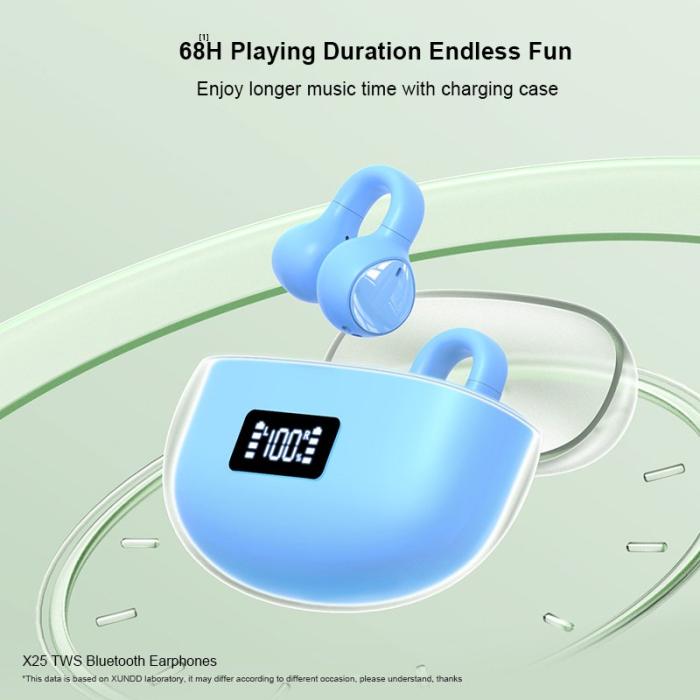 XUNDD - XUNDD X25 V5.3 TWS Hörlurar Sport Bluetooth Gult