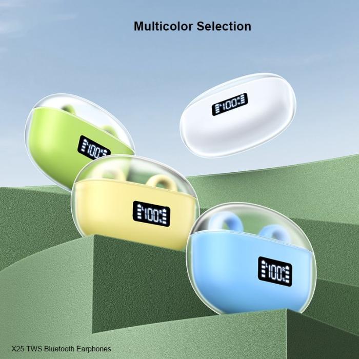 XUNDD - XUNDD X25 V5.3 TWS Hörlurar Sport Bluetooth Vit