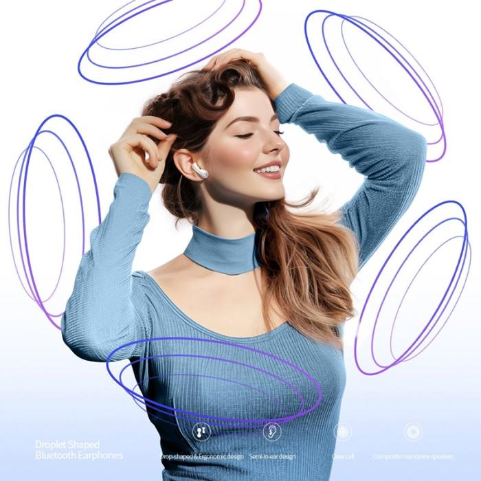 XUNDD - XUNDD X33 TWS Bluetooth Hörlurar Stereo Musik Spel Svart