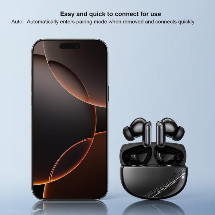 XUNDD - XUNDD X47 Trådlösa Hörlurar ANC ENC Brusreducering Vit