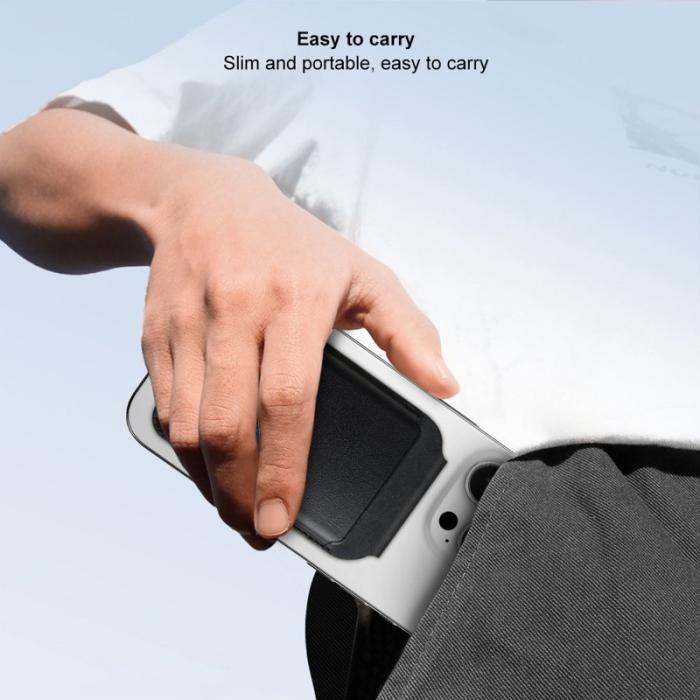 XUNDD - XUNDD XDD-0006 Magnetisk Kortfodral i Äkta Läder Svart