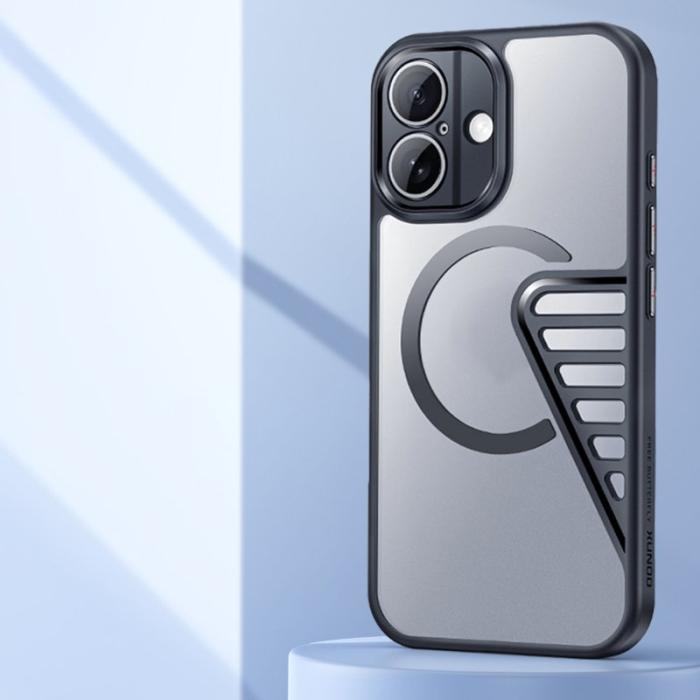 XUNDD - XUNDD XDD-0007 iPhone 16 Skal MagSafe TPU+PC Matt Svart