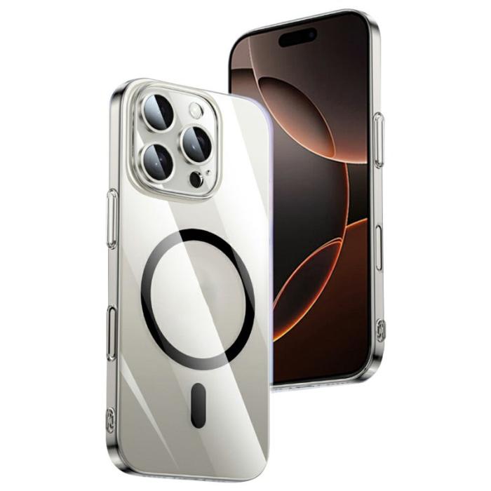 XUNDD - XUNDD XDD-0010 iPhone 16 Pro Skal MagSafe Ultra-Tunn Klar Svart