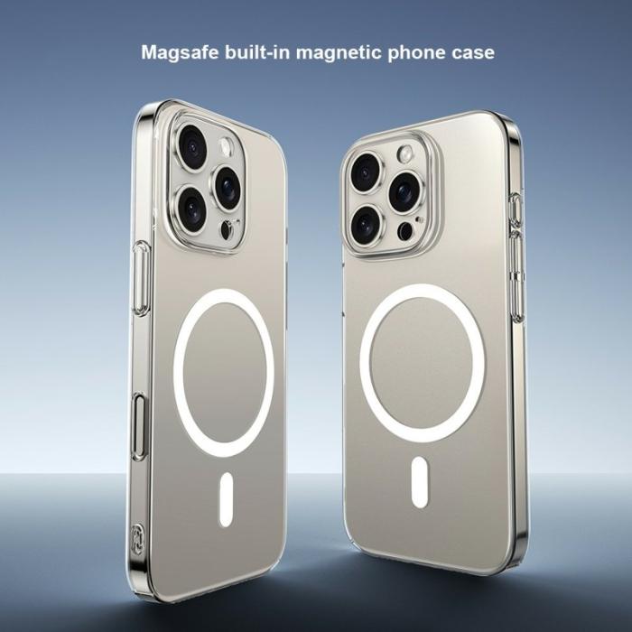 XUNDD - XUNDD XDD-0010 iPhone 16 Skal MagSafe Ultra-Tunn Klar Rosa