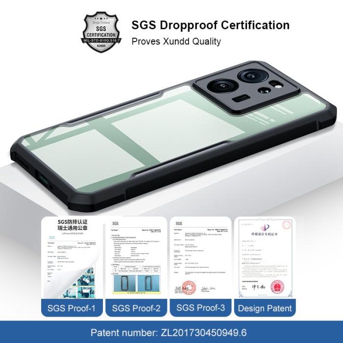 XUNDD - XUNDD Xiaomi 13T Pro Skal Anti-Scratch Slim-Fit Transparent