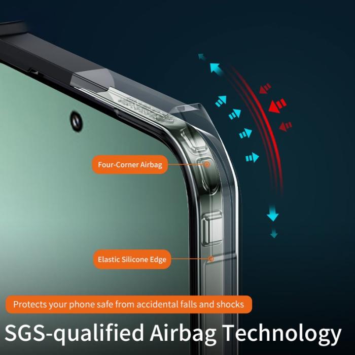 XUNDD - XUNDD Xiaomi 15 Pro Skal Dropproof TPU + Akryl Klar Bakgrund