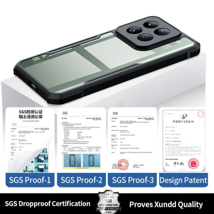 XUNDD - XUNDD Xiaomi 15 Pro Skal Dropproof TPU + Akryl Klar Bakgrund