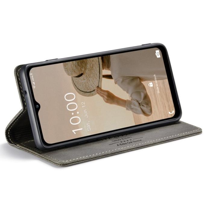 AUTSPACE - AUTSPACE A01 Flip Leather Fodral för Samsung Galaxy A14 - Kaffe