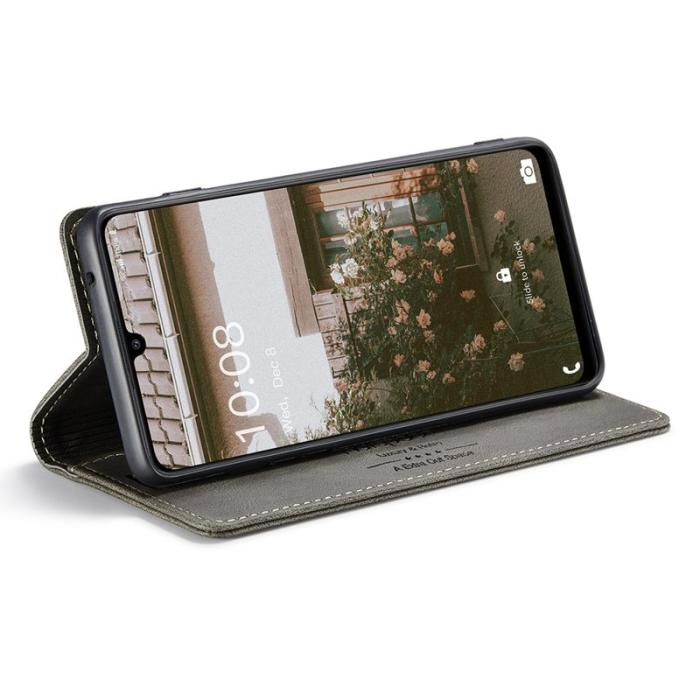AUTSPACE - AUTSPACE A01 för Samsung Galaxy A33 5G Fodral PU Läder - Kaffe