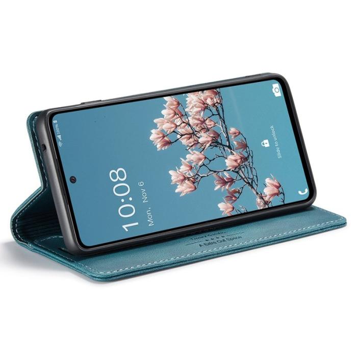 AUTSPACE - AUTSPACE A01 för Samsung Galaxy A53 5G Fodral PU Läder - Blå