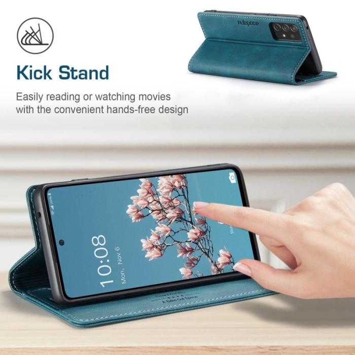 AUTSPACE - AUTSPACE A01 för Samsung Galaxy A53 5G Fodral PU Läder - Blå