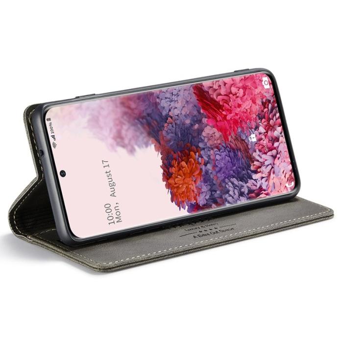 AUTSPACE - AUTSPACE A01 för Samsung Galaxy S20 Fodral PU Läder - Kaffe