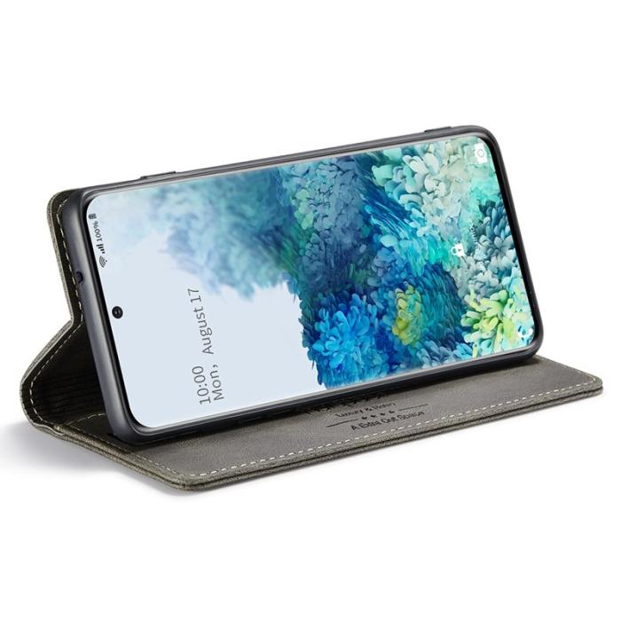 AUTSPACE - AUTSPACE A01 för Samsung Galaxy S20 Plus Fodral - PU Läder - Kaffe