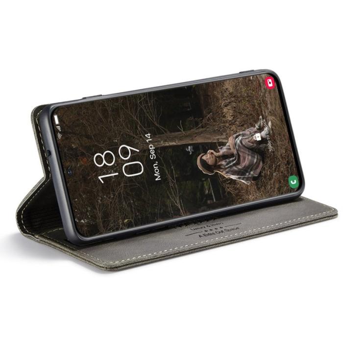 AUTSPACE - AUTSPACE A01 för Samsung Galaxy S22+ Fodral PU Läder - Kaffe