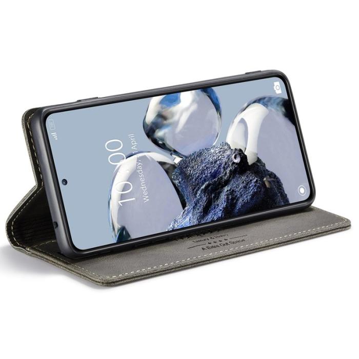 AUTSPACE - AUTSPACE A01 för Xiaomi 12T 5G Fodral - Äkta läder - Kaffe