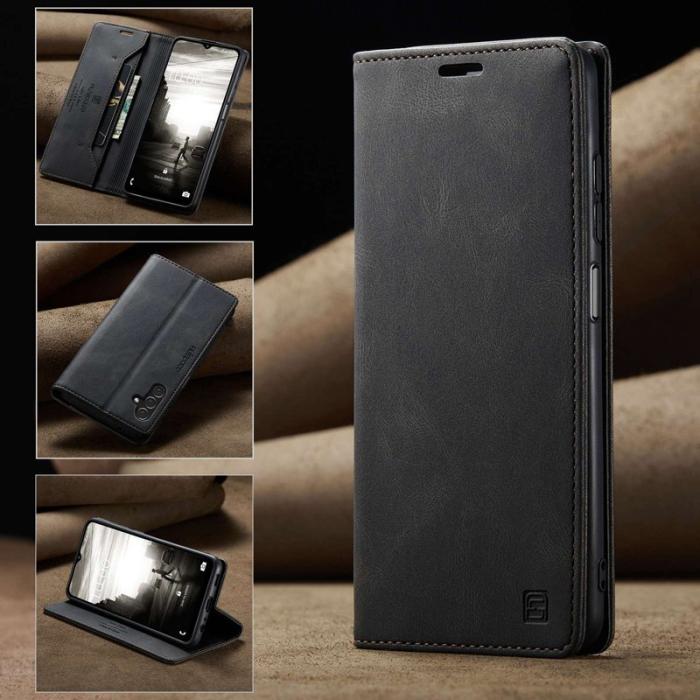 AUTSPACE - AUTSPACE A01 Fodral för Samsung Galaxy A13 5G - PU Läder - Svart