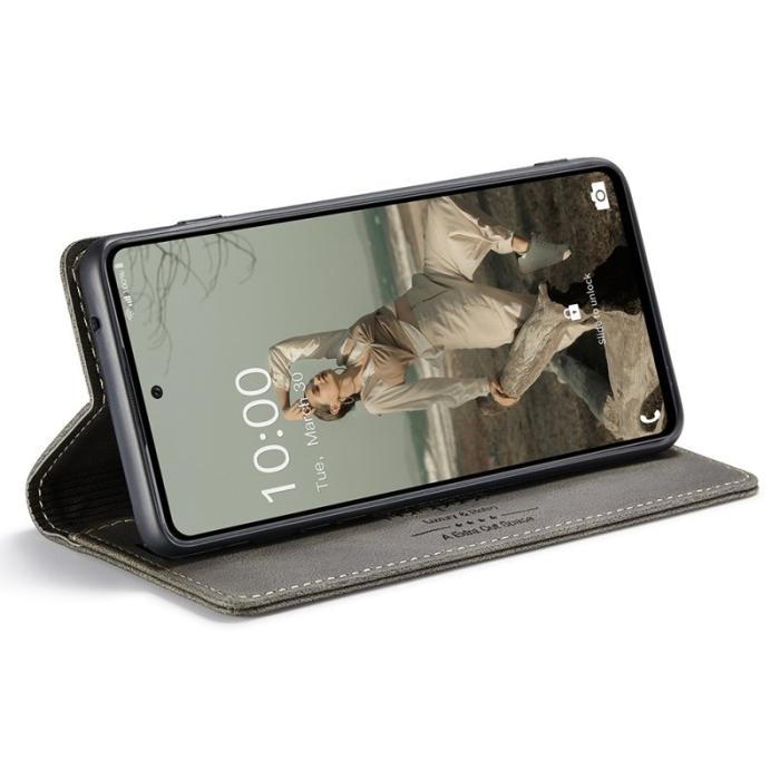 AUTSPACE - AUTSPACE A01 Fodral för Samsung Galaxy A72 PU Läder - Kaffe