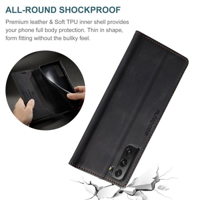 AUTSPACE - AUTSPACE A01 Fodral i Äkta Läder - Retro Matte - Svart