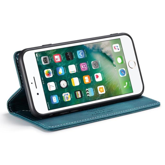 AUTSPACE - AUTSPACE A01 iPhone 6/7/8 Plus Fodral PU Läder - Blå