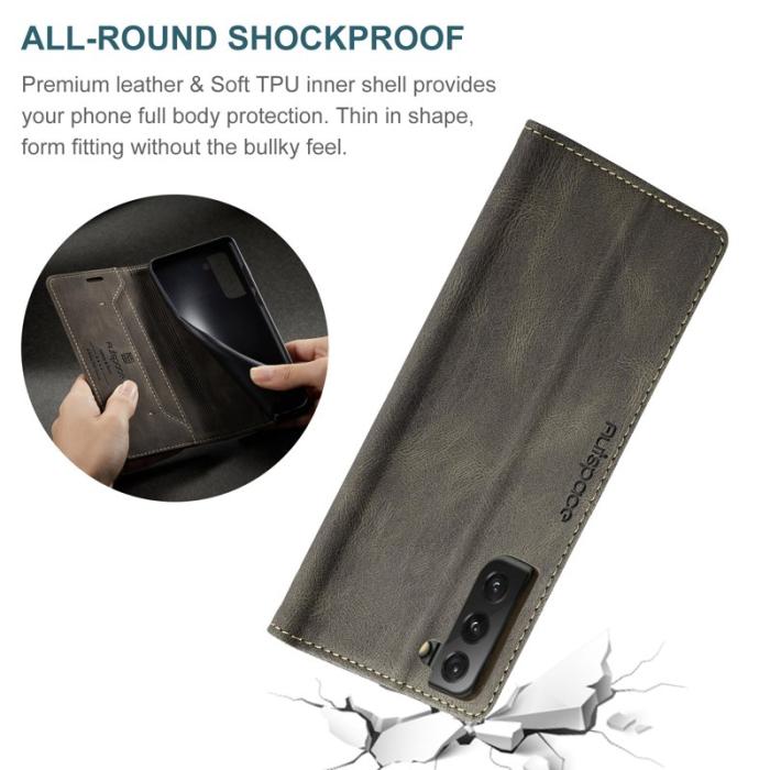 AUTSPACE - AUTSPACE A01 Retro Stil Fodral i Äkta Läder - Kaffe