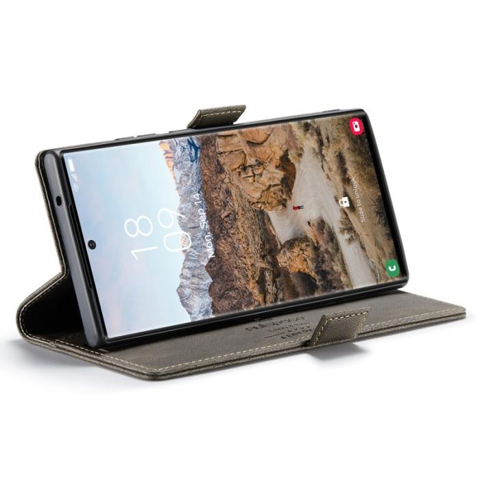 AUTSPACE - AUTSPACE A01 Samsung Galaxy S23 Ultra Fodral - Äkta läder - Kaffe