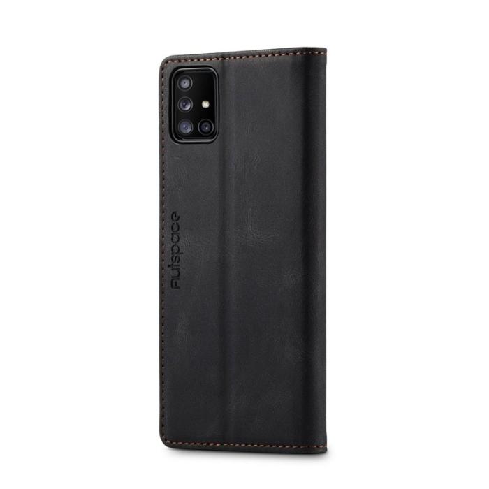 AUTSPACE - AUTSPACE A01 Series Fodral Wallet Äkta läder - Svart