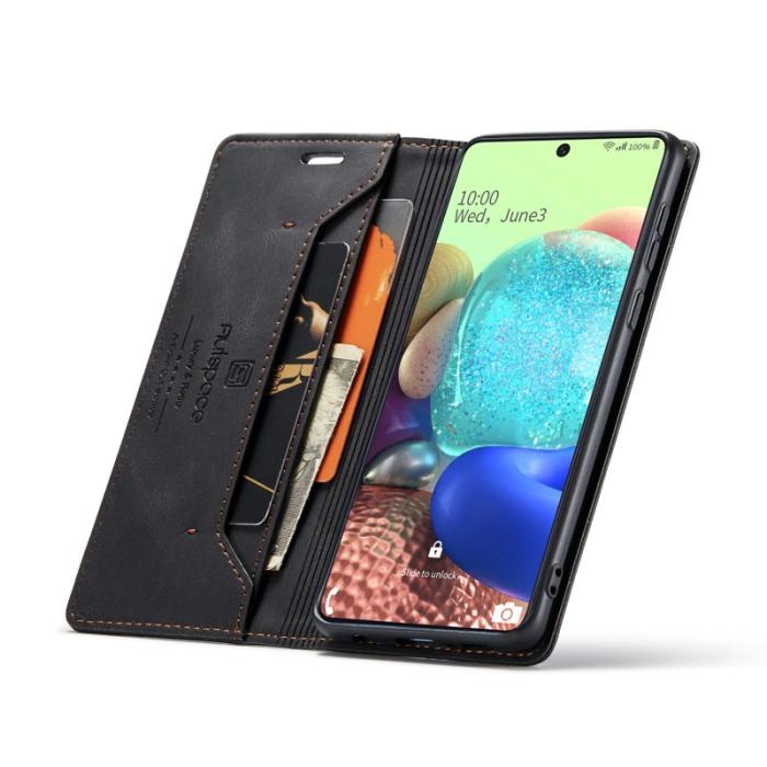 AUTSPACE - AUTSPACE A01 Series Fodral Wallet Äkta läder - Svart