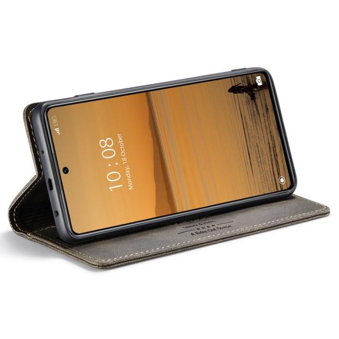 AUTSPACE - AUTSPACE A01 Skal för Xiaomi 12 Lite 5G - Äkta läder - Kaffe