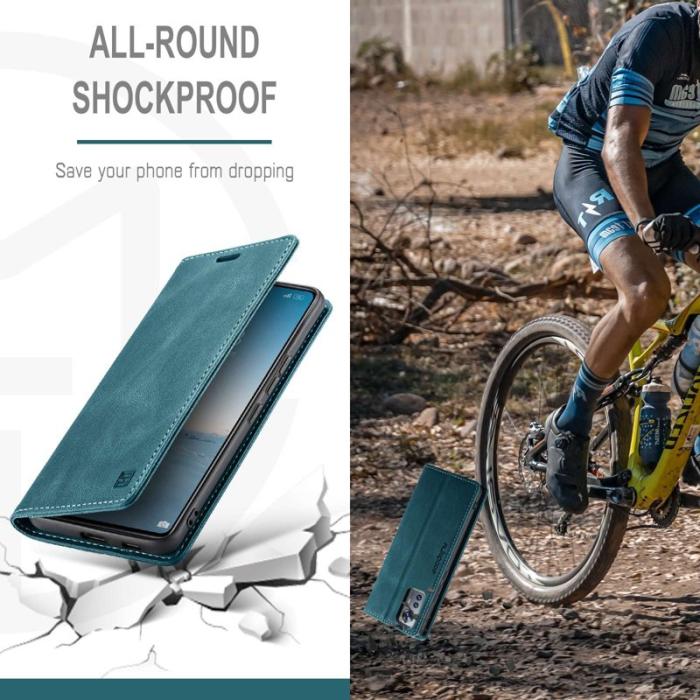 AUTSPACE - AUTSPACE A01 Skal för Xiaomi 12 Lite 5G - PU Läder - Blå