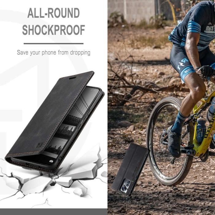 AUTSPACE - AUTSPACE A01 Skal i PU-läder för Xiaomi 12 Lite 5G - Svart