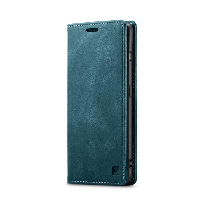 AUTSPACE - AUTSPACE A01 Wallet Fodral för OnePlus 11 5G - Äkta läder - Blå