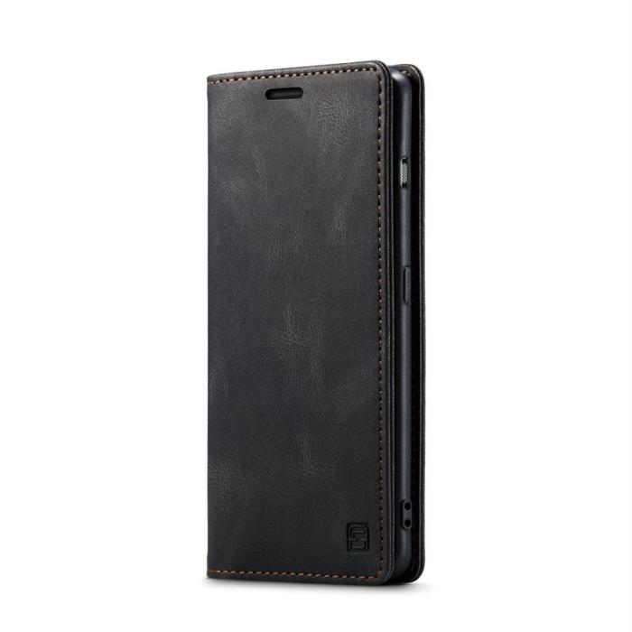AUTSPACE - AUTSPACE A01 Wallet Fodral för OnePlus 11 5G - Äkta läder - Svart