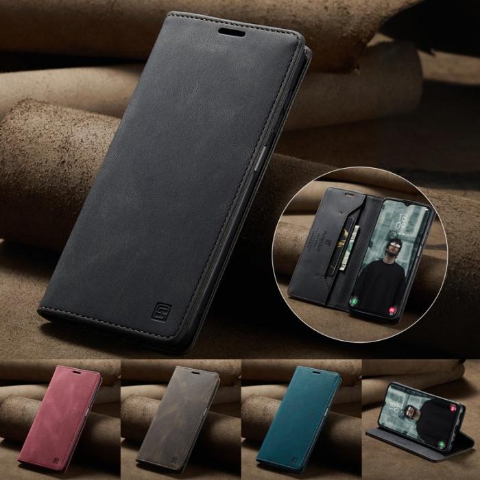 AUTSPACE - AUTSPACE A01 Wallet Fodral för Samsung Galaxy M23 5G - Svart