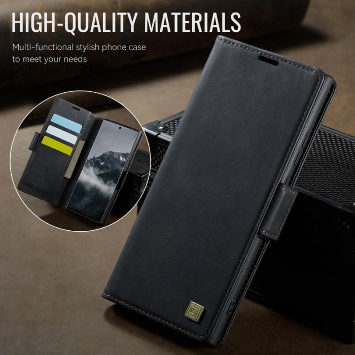 AUTSPACE - AUTSPACE A11 Fodral för Samsung Galaxy Note20 Ultra - Äkta läder - Svart